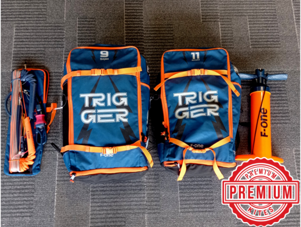 TRIGGER 9 &amp; 11 + BAR + PUMPA 2024 #Premium kites® .