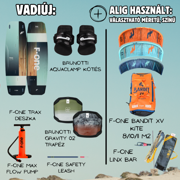 Bandit XV + Trax + kiegészítők, menetkész szett